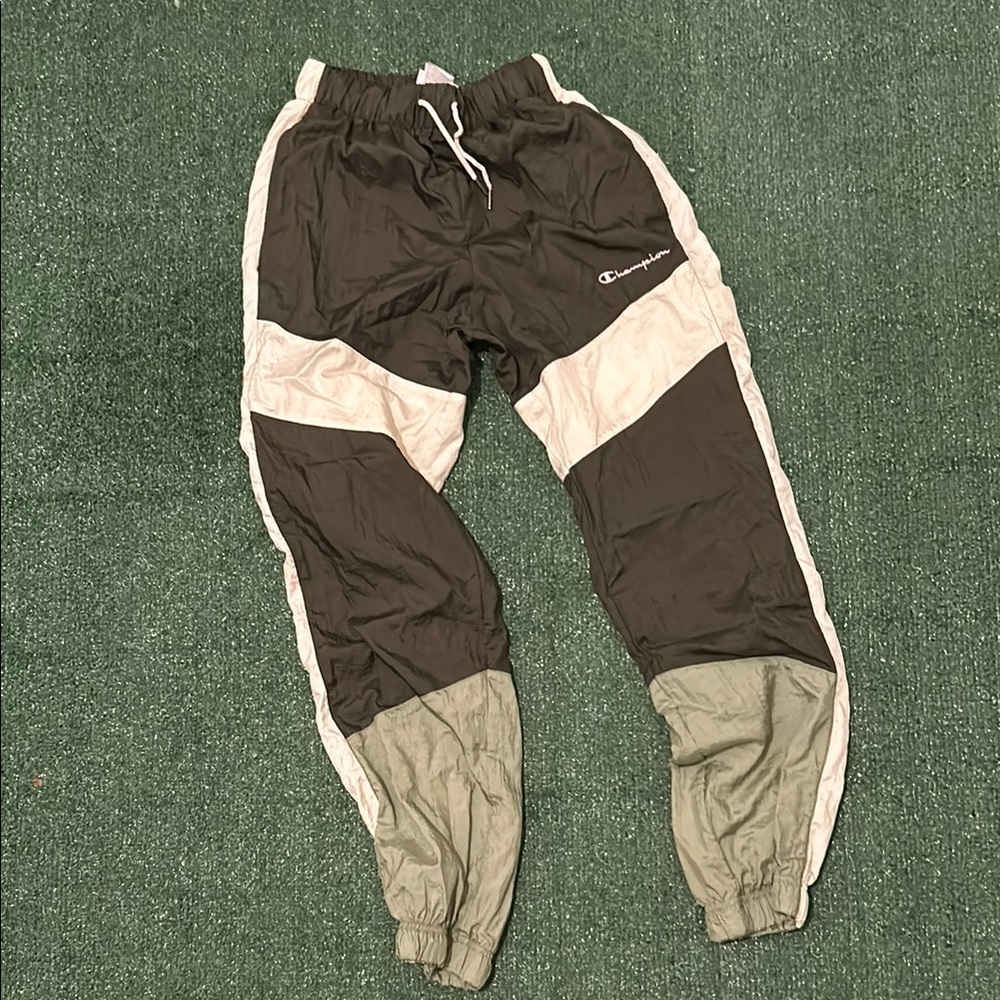 Champion Green and White Track Pants